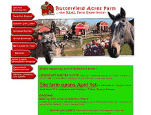 Tablet Screenshot of butterfieldacres.com